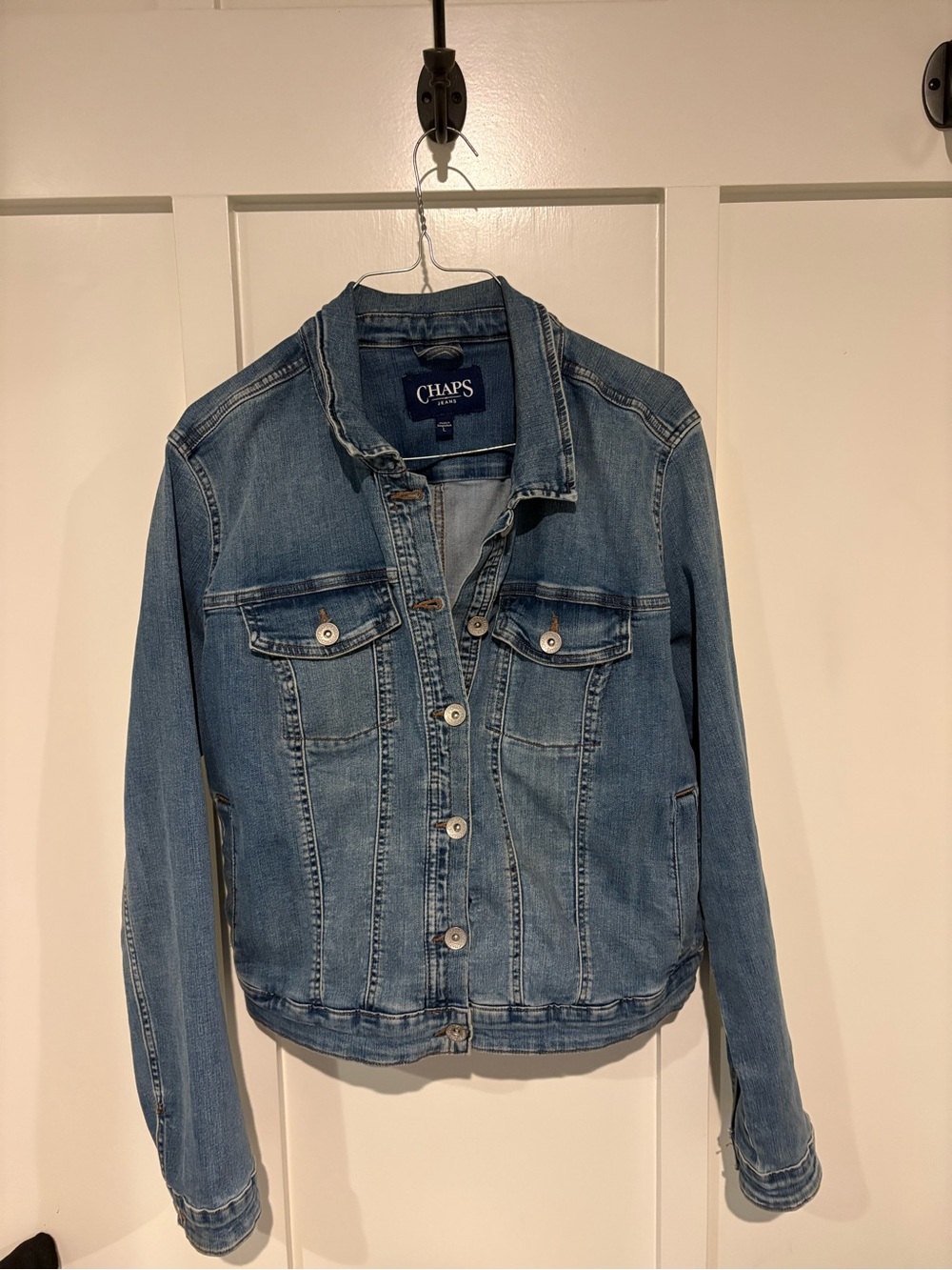 Chaps Medium Blue Denim Trucker Jacket
